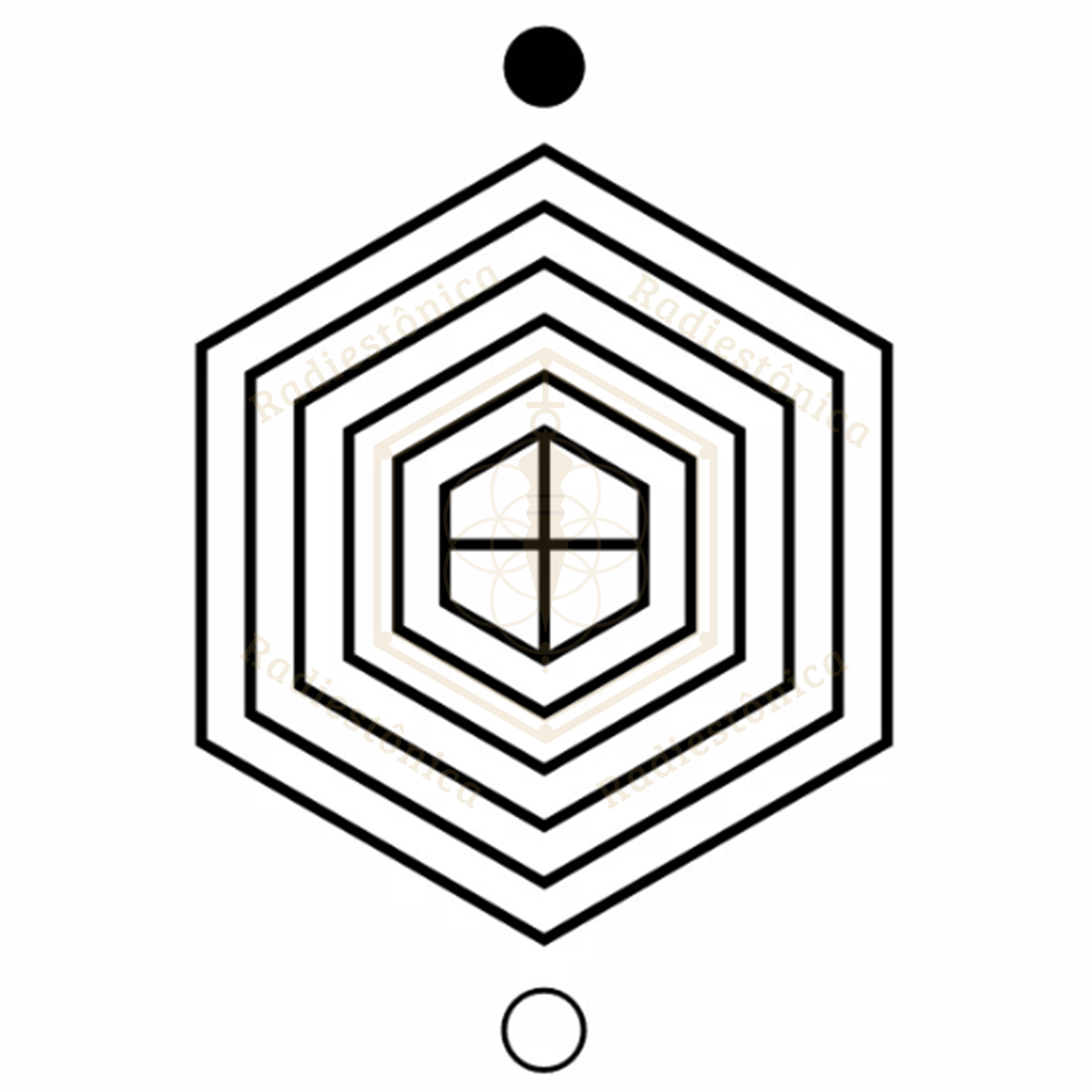 Gráfico Radiestésico Digital — Escudo Bouclier