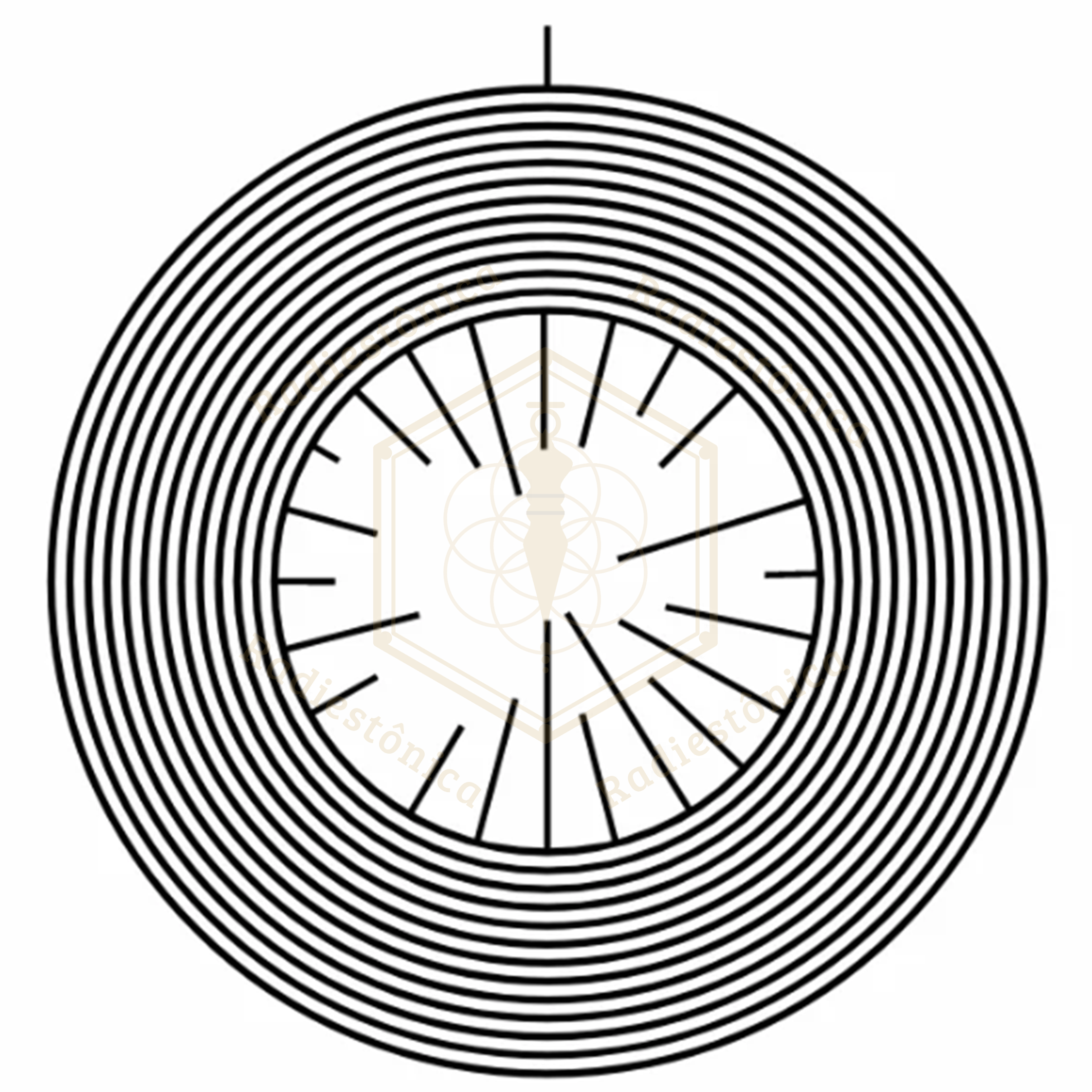 Gráfico Radiestésico Digital — Revitalizador Hidramolecular