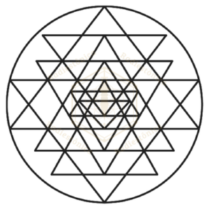 Gráfico Radiestésico Digital — Sri Yantra
