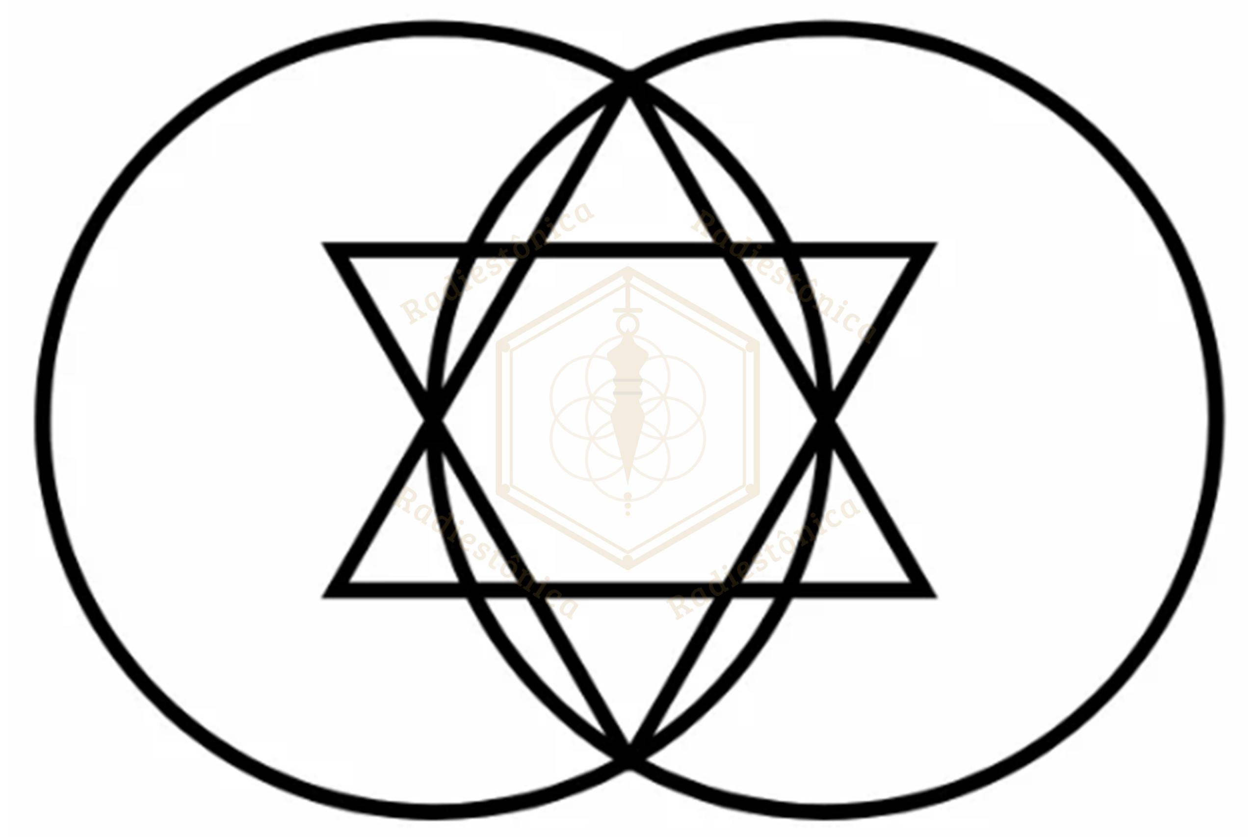Gráfico Radiestésico Digital — Vesica Piscis
